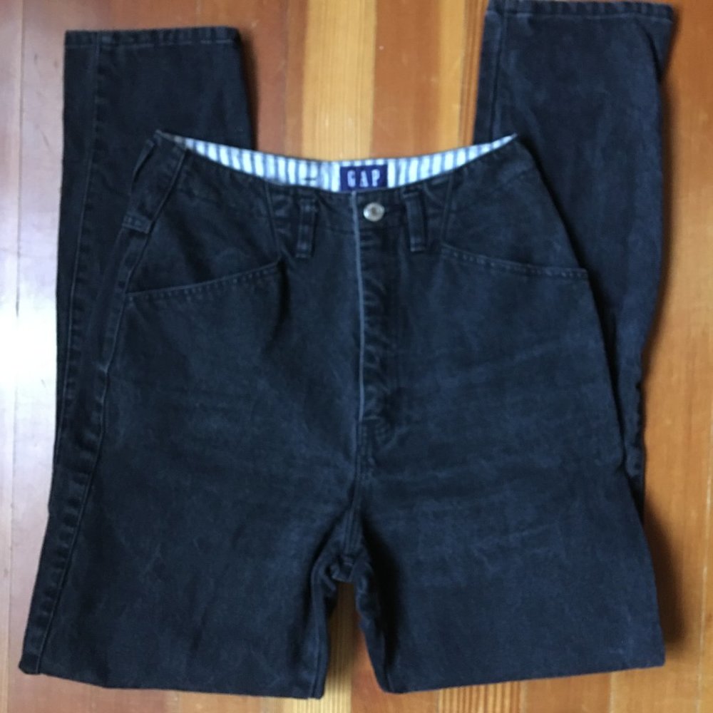Vintage GAP Black High Waist Jeans 9/10